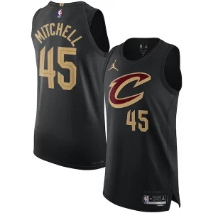 Cool Lujoso Donovan Mitchell Cleveland Cavaliers Jordan Brand Authentic Player Jersey Statement Edition Black  para los verdaderos seguidores