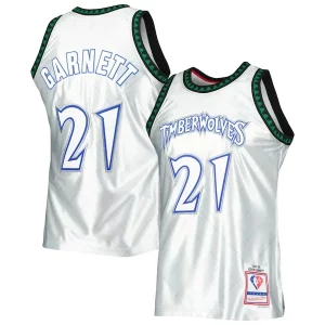 Encantador Hermoso Kevin Garnett Minnesota Timberwolves 1997/98 Hardwood Classics 75th Anniversary Swingman Jersey Platinum  para los verdaderos seguidores