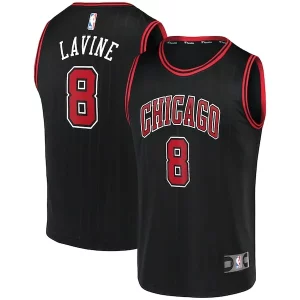 Encantador Zach LaVine Chicago Bulls Fast Break Team Replica Jersey Black Statement Edition  para los verdaderos seguidores
