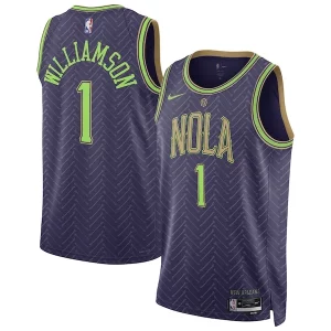 Hermoso Maravilloso Versátil Zion Williamson New Orleans Pelicans Nike Unisex 2024/25 Swingman Player Jersey City Edition Purple  para los verdaderos seguidores