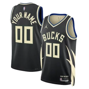 Maravilloso Chulo Sofisticado Milwaukee Bucks Jordan Brand Unisex 2022/23 Swingman Custom Jersey Statement Edition Black  para los verdaderos seguidores