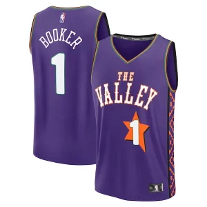 Delicioso Devin Booker Phoenix Suns Youth 2024/25 Fast Break Player Jersey City Edition Purple  para los verdaderos seguidores