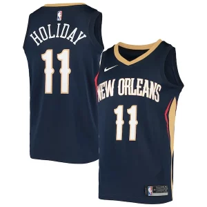 Lujoso Versátil Jrue Holiday New Orleans Pelicans Nike Swingman Jersey Navy  para los verdaderos seguidores