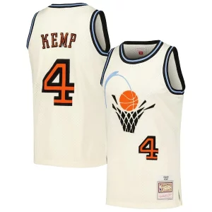 Bonito Moderno Perfecto Shawn Kemp Cleveland Cavaliers Chainstitch Swingman Jersey Cream  para los verdaderos seguidores