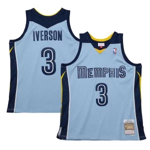 Encantador Magnífico Robusto Allen Iverson Memphis Grizzlies 2009/10 Hardwood Classics Swingman Jersey Light Blue  para los verdaderos seguidores