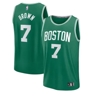 Maravilloso Clásico Jaylen Brown Boston Celtics Fast Break Replica Player Jersey Icon Edition Kelly Green  para los verdaderos seguidores