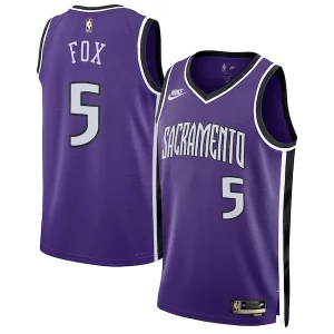 Clásico De'Aaron Fox Sacramento Kings Nike Unisex 2024/25 Swingman Jersey Purple Classic Edition  para los verdaderos seguidores