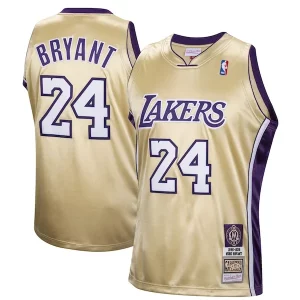 Cool Kobe Bryant Los Angeles Lakers Hall of Fame Class of 2020 #24 Authentic Hardwood Classics Jersey Gold  para los verdaderos seguidores