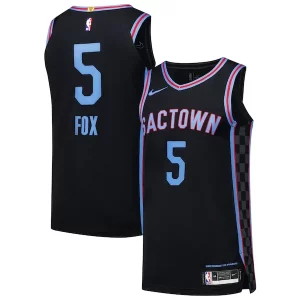 Chulo Bonito De'Aaron Fox Sacramento Kings Nike Authentic Player Jersey City Edition Black  para los verdaderos seguidores