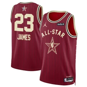 Comodo Resistente LeBron James Jordan Brand Unisex 2024 NBA All Star Game Swingman Jersey Crimson  para los verdaderos seguidores