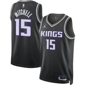 Fácil de llevar Davion Mitchell Sacramento Kings Jordan Brand Unisex Swingman Jersey Statement Edition Black  para los verdaderos seguidores