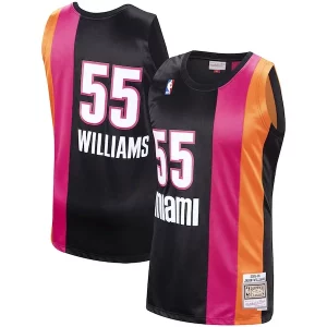 Magnífico Increíble Robusto Jason Williams Miami Heat 2005/06 Hardwood Classics Swingman Jersey Black  para los verdaderos seguidores