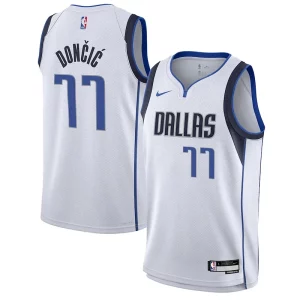 Clásico Hermoso Moderno Luka Dončić Dallas Mavericks Nike Youth Swingman Jersey Association Edition White  para los verdaderos seguidores
