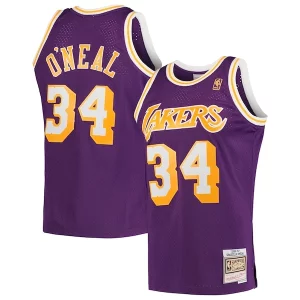 Versátil Fantástico Genial Shaquille O'Neal Los Angeles Lakers Hardwood Classics Swingman Jersey Purple/Royal/Gold  para los verdaderos seguidores