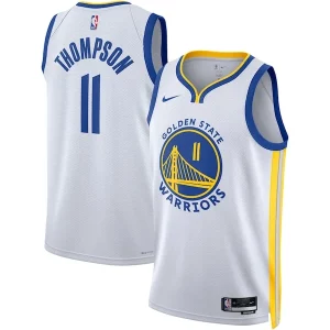 Sofisticado Lujoso Klay Thompson Golden State Warriors Nike Unisex Swingman Jersey Association Edition White/Royal  para los verdaderos seguidores