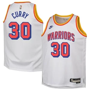 Encantador Stephen Curry Golden State Warriors Nike Youth 2024/25 Swingman Jersey White Classic Edition  para los verdaderos seguidores