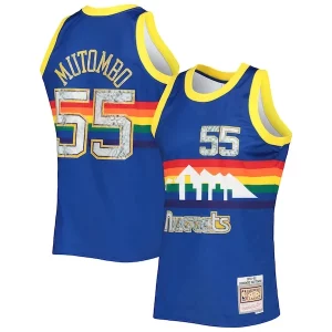 Encantador Atractivo Dikembe Mutombo Denver Nuggets 1996/97 Hardwood Classics NBA 75th Anniversary Diamond Swingman Jersey Royal  para los verdaderos seguidores