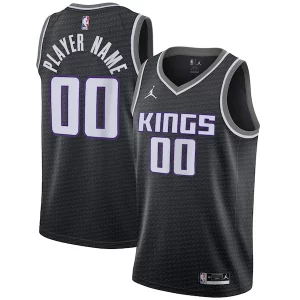 Ideal Sacramento Kings Jordan Brand Swingman Custom Jersey Statement Edition Black  para los verdaderos seguidores