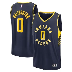 Duradero Comodo Tyrese Haliburton Indiana Pacers Youth Fast Break Replica Player Jersey Icon Edition Navy  para los verdaderos seguidores