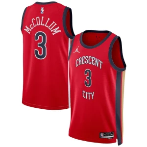 Original Estupendo CJ McCollum New Orleans Pelicans Jordan Brand Unisex Swingman Jersey Statement Edition Red  para los verdaderos seguidores