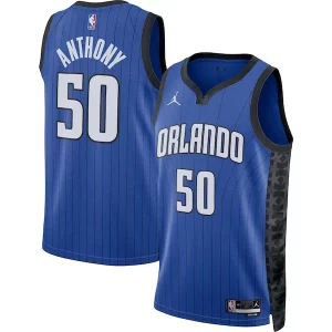 Robusto Cole Anthony Orlando Magic Jordan Brand Unisex Swingman Jersey Statement Edition Blue  para los verdaderos seguidores