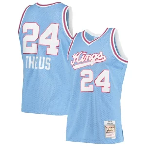 Exquisito Fantástico Fácil de llevar Reggie Theus Sacramento Kings 1985/86 Hardwood Classics Swingman Jersey Light Blue  para los verdaderos seguidores