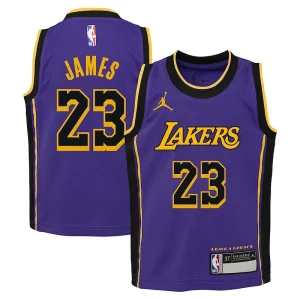 Resistente Único Robusto LeBron James Los Angeles Lakers Jordan Brand Preschool 2022/23 Dri FIT Replica Jersey Statement Edition Purple  para los verdaderos seguidores
