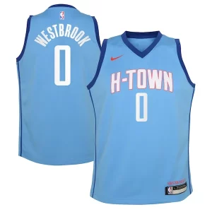 Lujoso Chulo Russell Westbrook Houston Rockets Nike Youth 2020/21 Swingman Jersey Blue City Edition  para los verdaderos seguidores