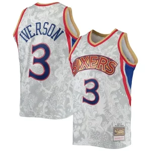 Atractivo Allen Iverson Philadelphia 76ers Hardwood Classics 1996/97 Lunar New Year Swingman Jersey White  para los verdaderos seguidores