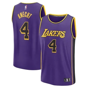 Único Estupendo Dalton Knecht Los Angeles Lakers Fast Break Replica Player Jersey Statement Edition Purple  para los verdaderos seguidores