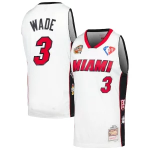 Magnífico Dwyane Wade Miami Heat Unisex Hall of Fame Class of 2023 Throwback Swingman Jersey White  para los verdaderos seguidores