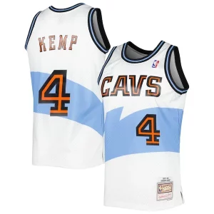 Moderno Shawn Kemp Cleveland Cavaliers Hardwood Classics Swingman Jersey White  para los verdaderos seguidores