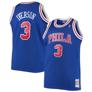 Fácil de llevar Resistente Allen Iverson Philadelphia 76ers 1996/97 Big & Tall Hardwood Classics Swingman Jersey Royal/Black/Red/White  para los verdaderos seguidores