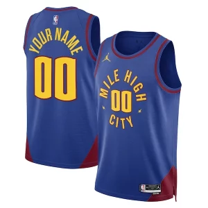Cool Denver Nuggets Jordan Brand Unisex 2022/23 Swingman Custom Jersey Statement Edition Blue  para los verdaderos seguidores