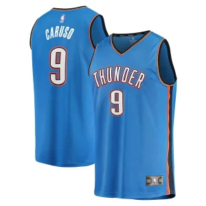 Robusto Exquisito Alex Caruso Oklahoma City Thunder Fast Break Replica Player Jersey Icon Edition Blue  para los verdaderos seguidores