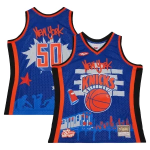 Clásico Bonito Maravilloso New York Knicks x Tats Cru Hardwood Classics Fashion Jersey Blue  para los verdaderos seguidores