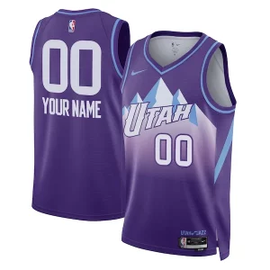 Único Lujoso Clásico Utah Jazz Nike Unisex 2024/25 Custom Swingman Jersey City Edition Purple  para los verdaderos seguidores