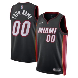 Comodo Sofisticado Miami Heat Nike Unisex Swingman Custom Jersey Black Icon Edition  para los verdaderos seguidores