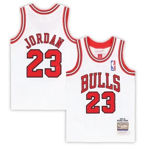 Resistente Fantástico Michael Jordan Chicago Bulls Toddler 1997/98 Hardwood Classics Authentic Jersey White/Black/Red  para los verdaderos seguidores