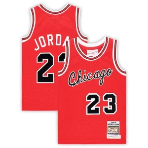 Delicioso Michael Jordan Chicago Bulls Preschool Hardwood Classics 1984/85 Authentic Swingman Jersey Red  para los verdaderos seguidores