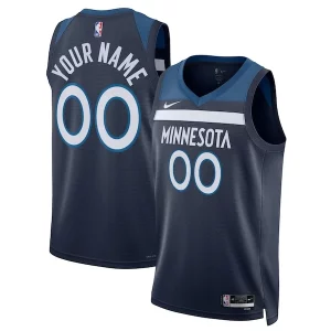 Atractivo Original Único Minnesota Timberwolves Nike Unisex Swingman Custom Jersey Navy Icon Edition  para los verdaderos seguidores