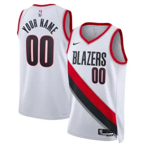 Único Increíble Exquisito Portland Trail Blazers Nike Unisex Swingman Custom Jersey White Association Edition  para los verdaderos seguidores