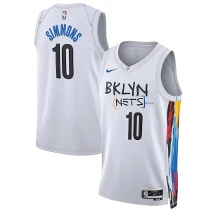 Lujoso Ben Simmons Brooklyn Nets Nike Unisex 2022/23 Swingman Jersey City Edition White  para los verdaderos seguidores