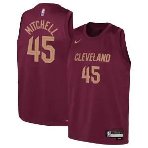 Único Donovan Mitchell Cleveland Cavaliers Nike Youth Swingman Jersey Icon Edition Wine  para los verdaderos seguidores