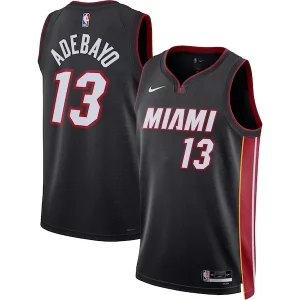 Atractivo Bam Adebayo Miami Heat Nike Unisex Swingman Jersey Icon Edition Black  para los verdaderos seguidores