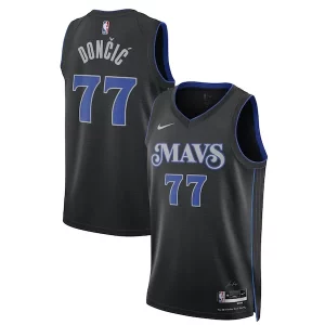 Maravilloso Luka Dončić Dallas Mavericks Nike Unisex 2023/24 Swingman Jersey Black City Edition  para los verdaderos seguidores