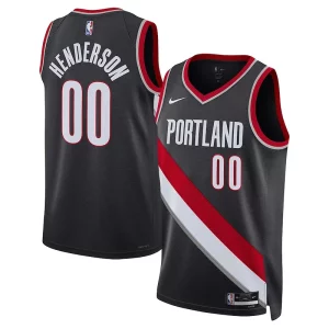 Original Robusto Scoot Henderson Portland Trail Blazers Nike Unisex 2023 NBA Draft Swingman Jersey Icon Edition Black  para los verdaderos seguidores