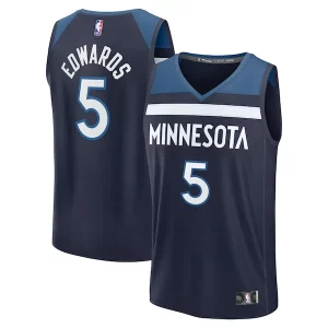Maravilloso Fantástico Clásico Anthony Edwards Minnesota Timberwolves Fast Break Replica Player Jersey Icon Edition Navy  para los verdaderos seguidores