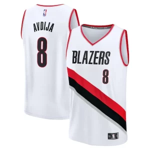 Perfecto Increíble Hermoso Deni Avdija Portland Trail Blazers Fast Break Replica Player Jersey Association Edition White  para los verdaderos seguidores