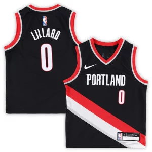 Robusto Damian Lillard Portland Trail Blazers Nike Preschool Swingman Player Jersey Icon Edition Black  para los verdaderos seguidores